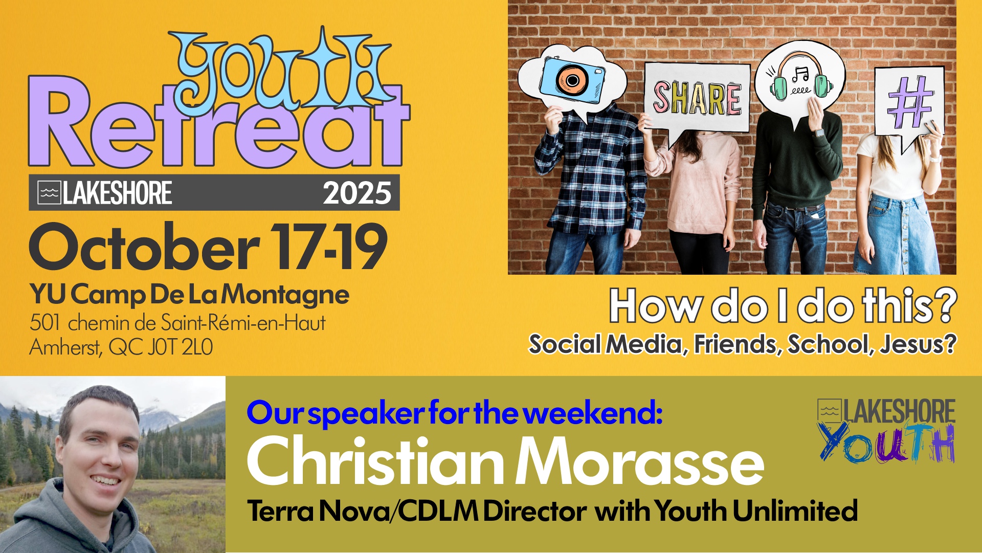 Featured image for “YOUTH RETREAT• OCTOBER 17-19, 2025”