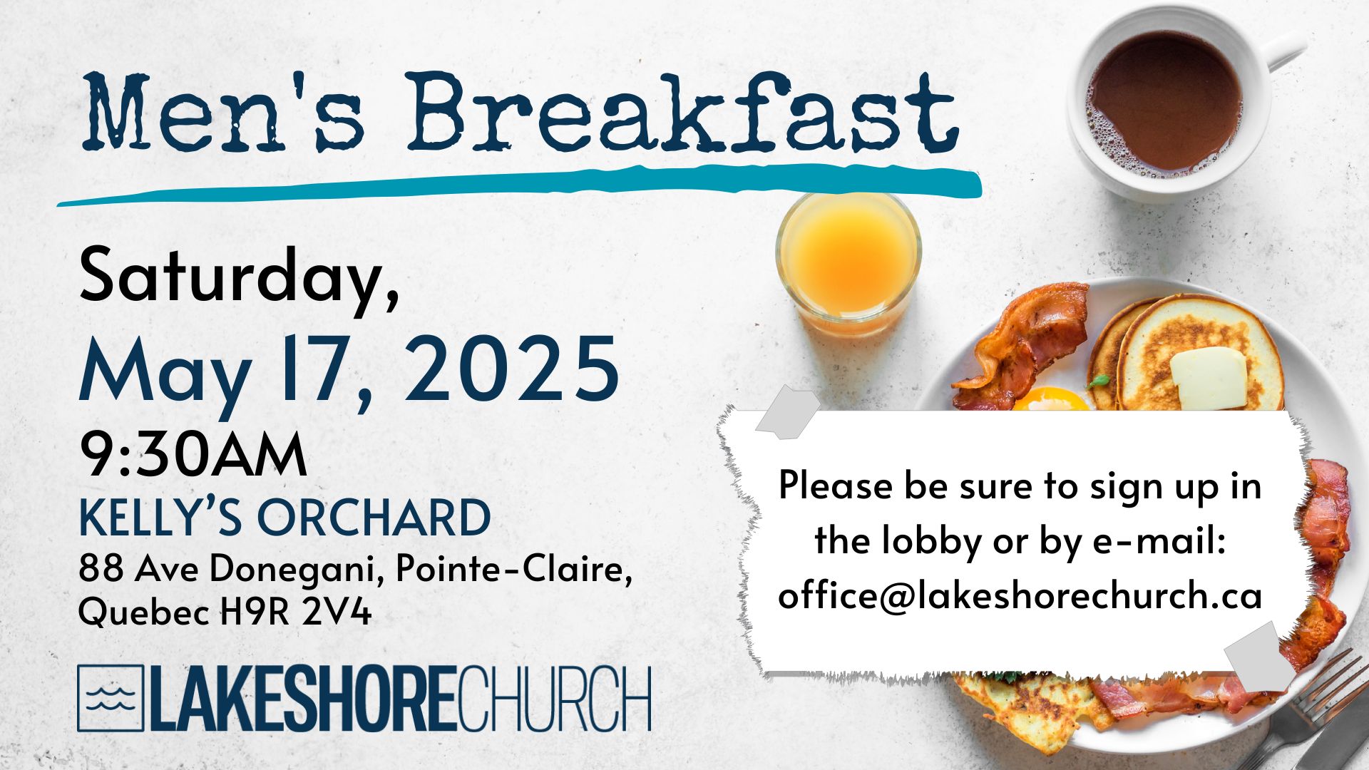 Featured image for “Men’s Breakfast”
