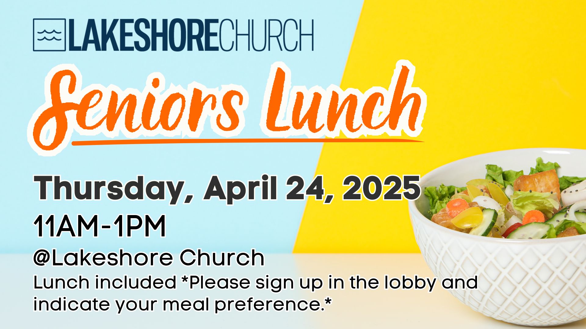 Featured image for “Seniors Lunch”