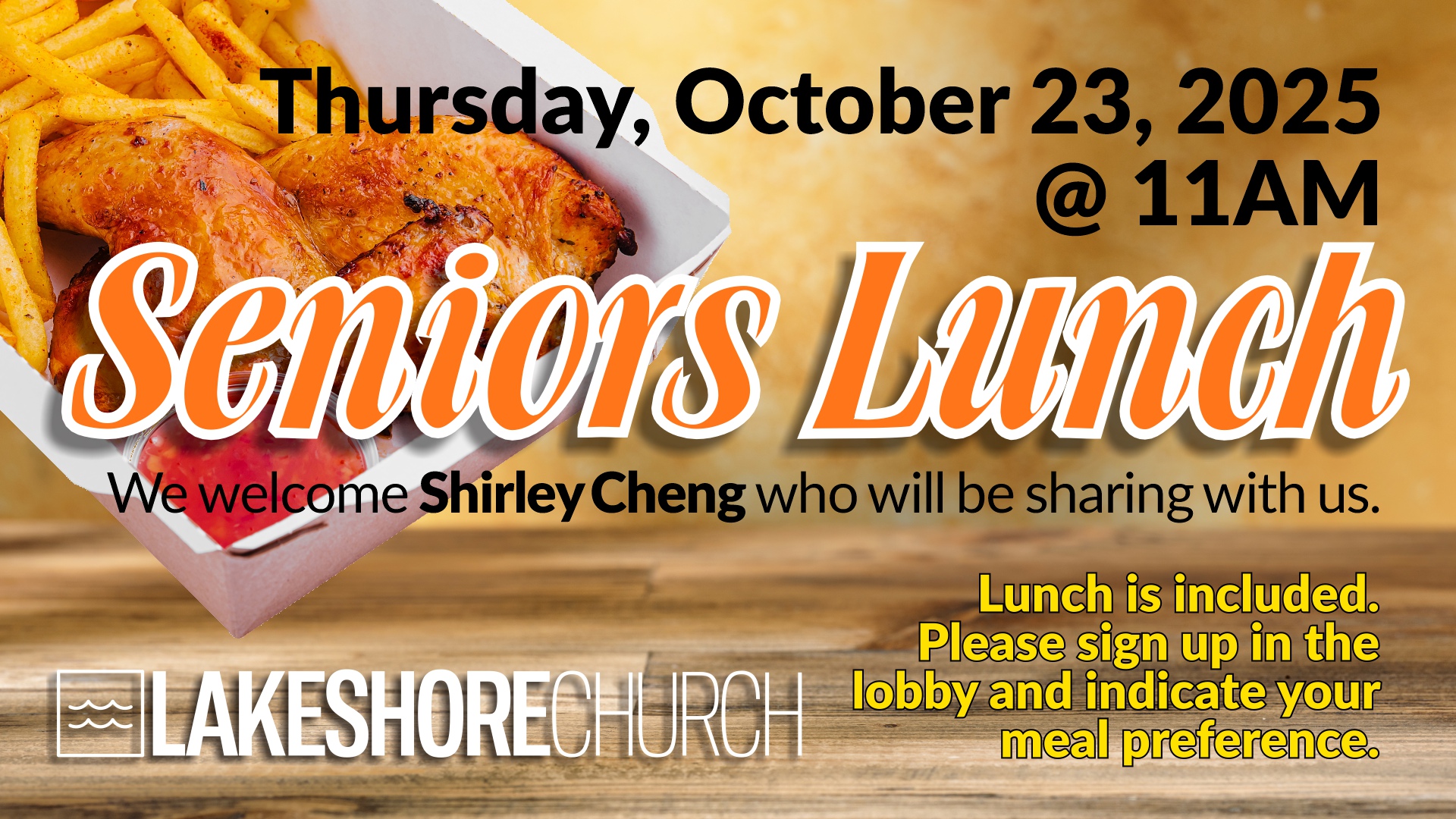 Featured image for “Seniors Lunch”