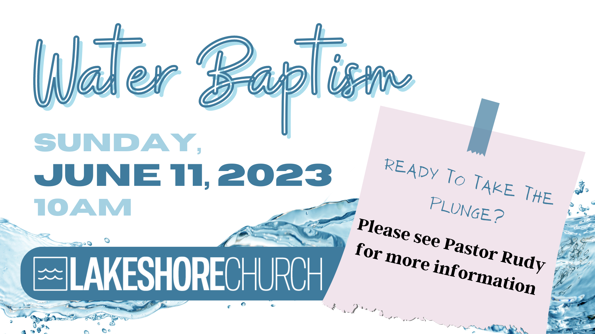 Featured image for “Water Baptism”