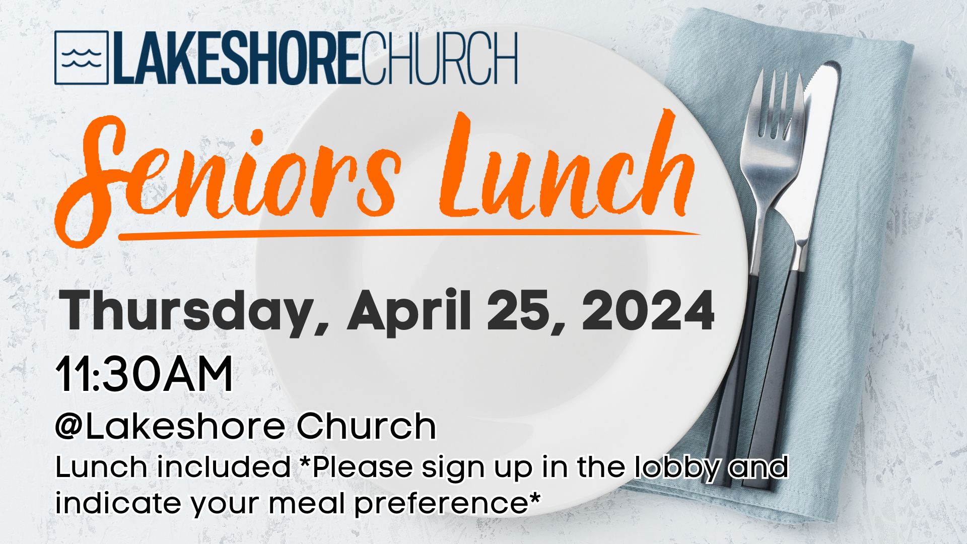 Featured image for “Senior’s Luncheon”